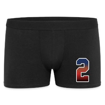 2 - Männer Boxer Shorts - Schwarz - Vorne