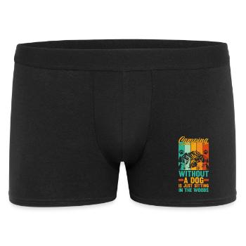 Camping Bonfire Camp Life Forest Camper - Men's Boxer Shorts - black - Front