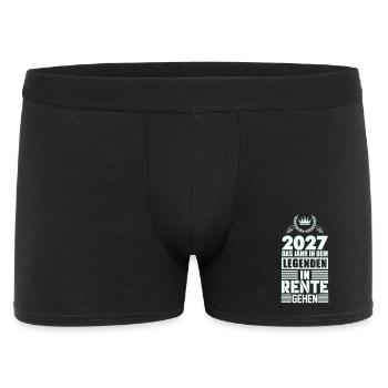 2027: Jahr der Legenden im Ruhestand - Männer Boxer Shorts - Schwarz - Vorne