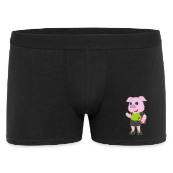 Pig American Football - Men's Boxer Shorts - black - Front
