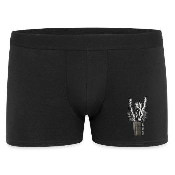 Rock That Shit – Chemise guitare à main squelette - Boxer Homme - noir - Devant