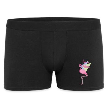 I`m a Pelikan - Männer Boxer Shorts - Schwarz - Vorne