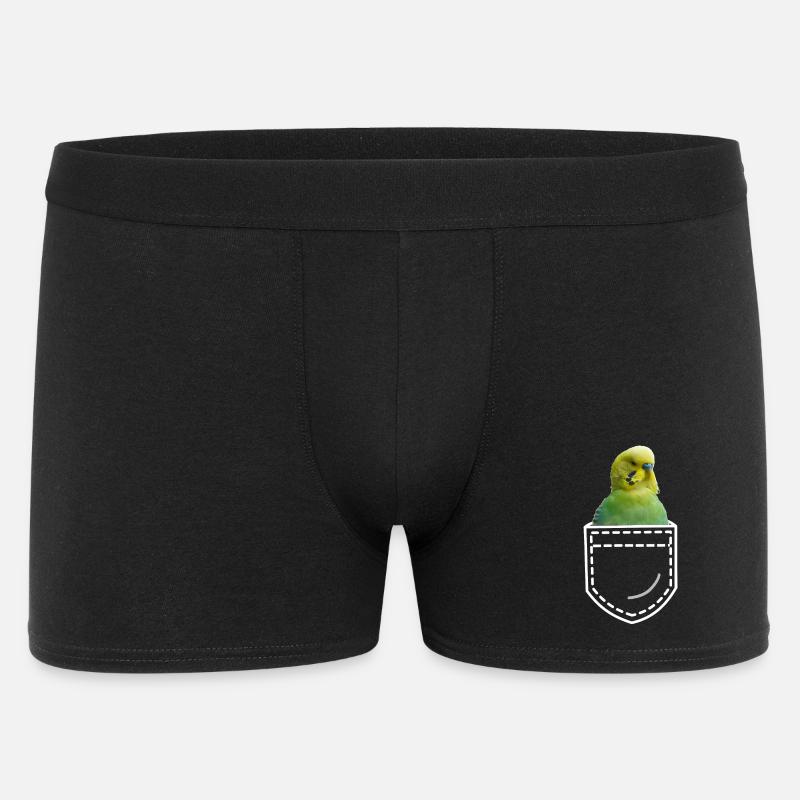 Perruche oiseau - Boxer Homme - noir