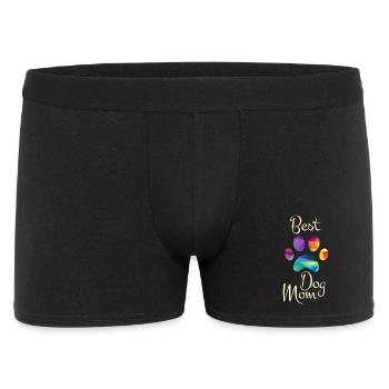 Best Dog Mom Funny Cool Dog Lover - Boxer Homme - noir - Devant