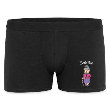 Best Omi Brille Sehschwäche Oma Großmutter Spruch - Männer Boxer Shorts - Schwarz - Vorne