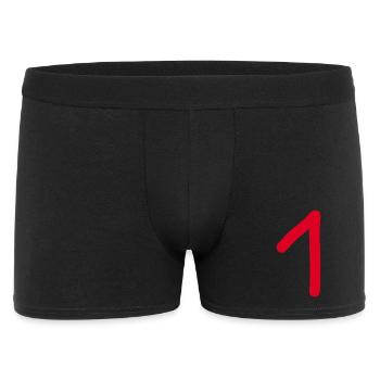 1 Number One Number Red Birthday - Men's Boxer Shorts - black - Front