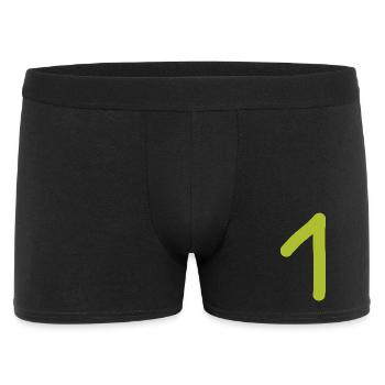 1 Number One Zah grünl Birthday - Men's Boxer Shorts - black - Front