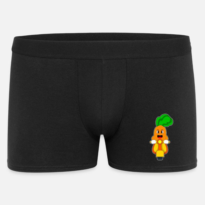 Karotte Motorroller - Männer Boxer Shorts - Schwarz