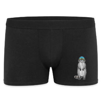 Été pour la baignée de natation des ratons laveurs - Boxer Homme - noir - Devant