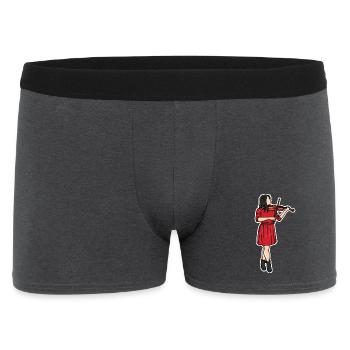 Dessin de violoniste - Boxer Homme - charbon - Devant