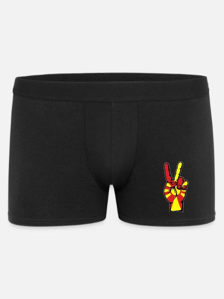 Macedonia Flag Peace Victory Symbol - Men's Boxer Shorts - black