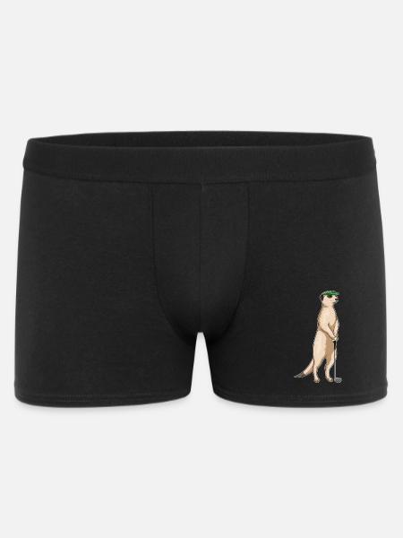 Erdmännchen Golf Golfschläger - Männer Boxer Shorts - Schwarz