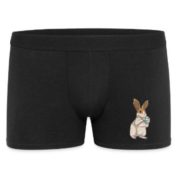 Coloriage de Pâques de Bunny - Boxer Homme - noir - Devant