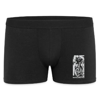 Motorcycle Racing Caferacer Moto Biker Symbol Logo - Men's Boxer Shorts - black - Front