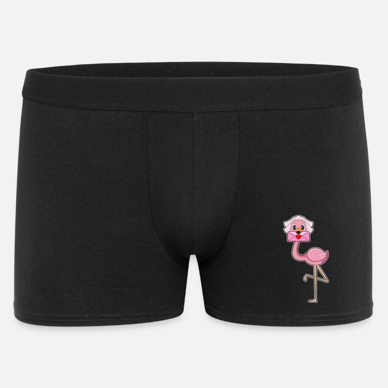 Flamingo Bridal Letter Wedding - Men's Boxer Shorts - black
