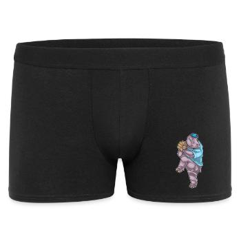Hippopotamus Baseball Baseball Glove - Men's Boxer Shorts - black - Front