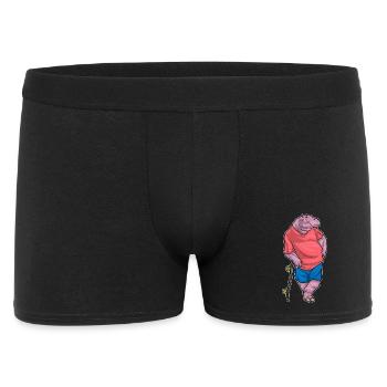 Hippopotame Skater Skateboard - Boxer Homme - noir - Devant