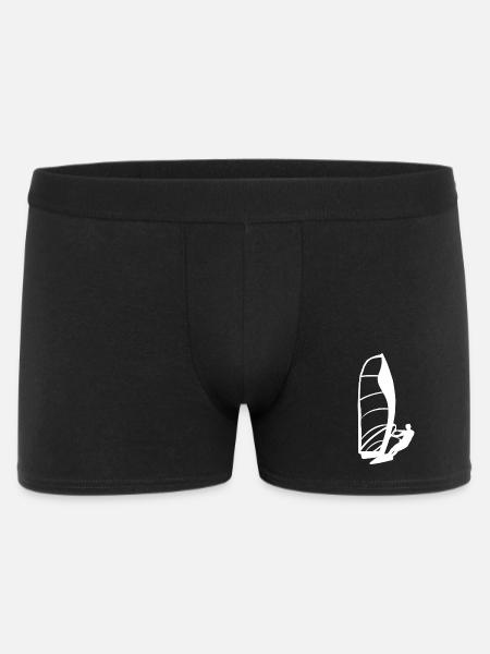 Minimalist Windsurfer Silhouette - Men's Boxer Shorts - black