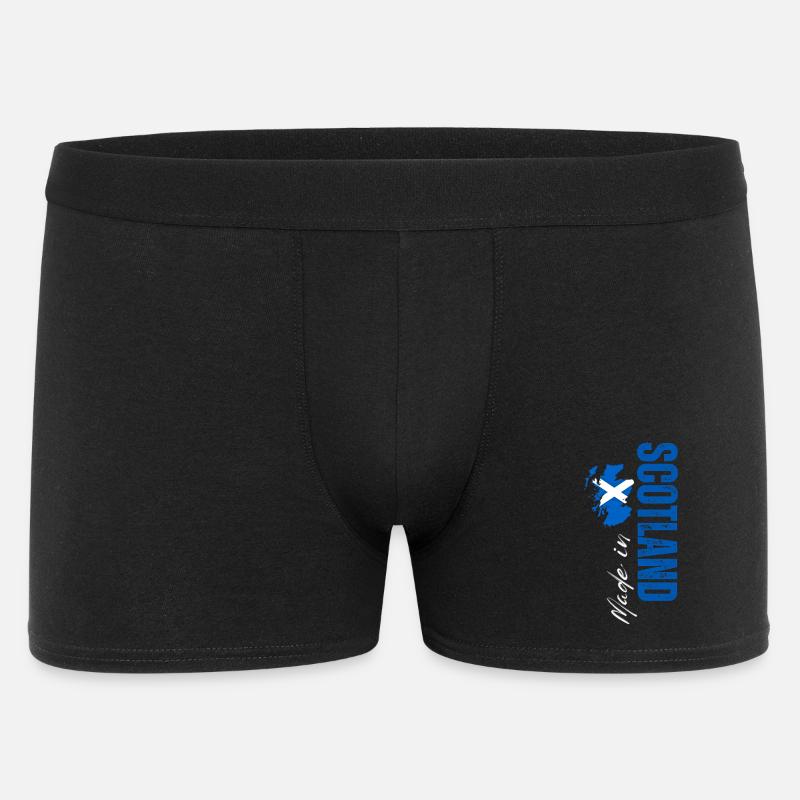 Fabriqué en Écosse, design vertical - Boxer Homme - noir