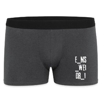 ONE, TWO, THREE - Men's Boxer Shorts - charcoal grey - Front