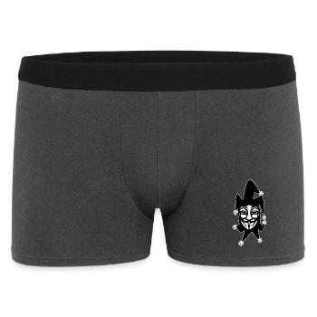 Anonymer Narr - Männer Boxer Shorts - Anthrazit - Vorne