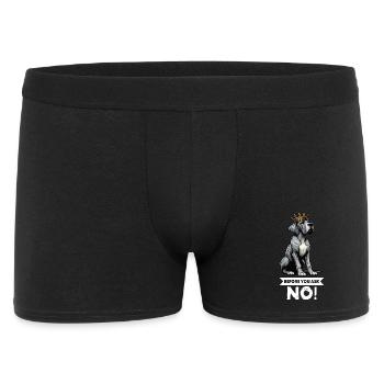 Avant de demander à un grand dogue grand dogue propriétaire de dogue allemand - Boxer Homme - noir - Devant