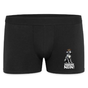 Avant que vous ne demandiez à la propriétaire de Dogue Allemand - Boxer Homme - noir - Devant