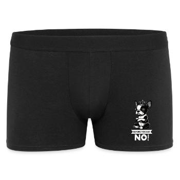 Avant de demander Boston Boston Boston terrier Bostie Bosti - Boxer Homme - noir - Devant