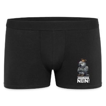 Bevor Du Fragst Nein Graupapagei Papagei Papageien - Männer Boxer Shorts - Schwarz - Vorne