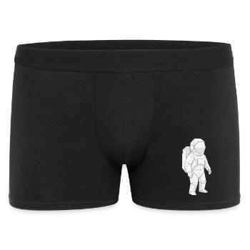 Astronaut Shirt für Weltraum Fans - Männer Boxer Shorts - Schwarz - Vorne