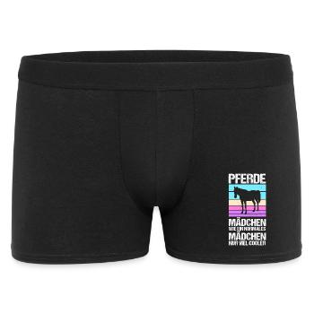 Reiten Pferdeliebhaber Reiterhof Pferde - Männer Boxer Shorts - Schwarz - Vorne