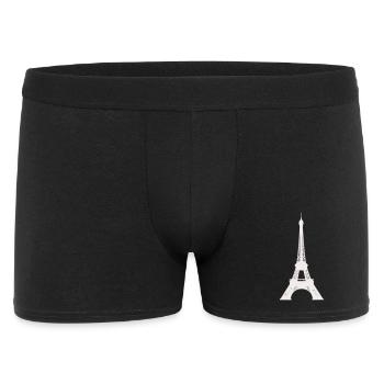 Silhouette de la Tour Eiffel Imprimé - Boxer Homme - noir - Devant
