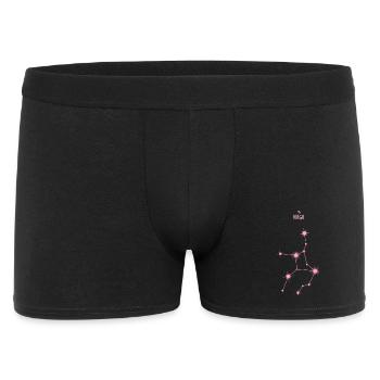 Jungfrau Sternzeichen Sternbild Pastellrosa - Männer Boxer Shorts - Schwarz - Vorne
