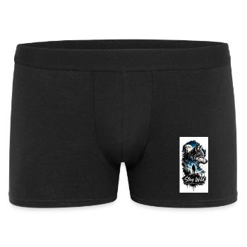 Moonlight wolf in the forest - Men's Boxer Shorts - black - Front
