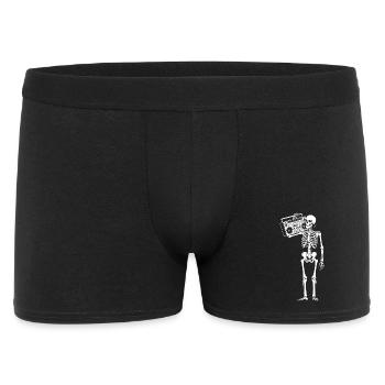 Boombox Skeleton Rétro Vibe - Boxer Homme - noir - Devant