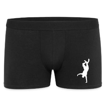 Silhouette de breakdance sur les mains - Boxer Homme - noir - Devant
