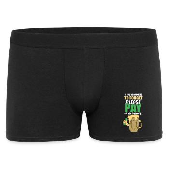 Serveur Barman Barchef - Boxer Homme - noir - Devant