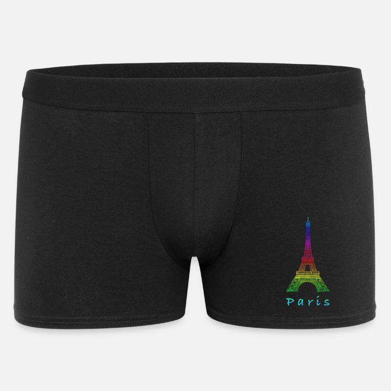 Paris Eiffelturm - Männer Boxer Shorts - Schwarz