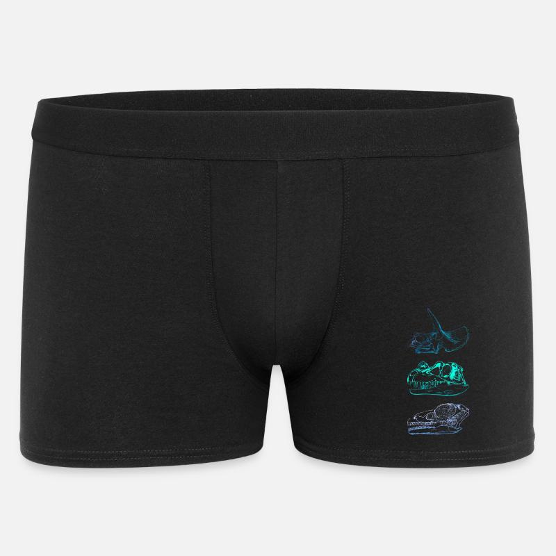 Dinosaur Skulls - Men's Boxer Shorts - black