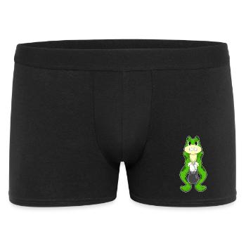 Frog Bodybuilder Dumbbell Bodybuilding - Men's Boxer Shorts - black - Front