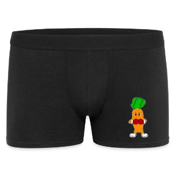 Carrot Boxer Boxing Gloves Boxing - Men's Boxer Shorts - black - Front