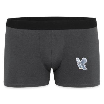 Autocollant de vol de hibou - Boxer Homme - charbon - Devant
