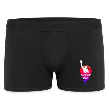 Wasserballer Wasserpolo Sunset - Männer Boxer Shorts - Schwarz - Vorne