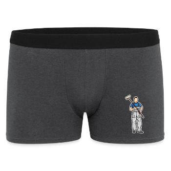 Kleiner Maler - Männer Boxer Shorts - Anthrazit - Vorne