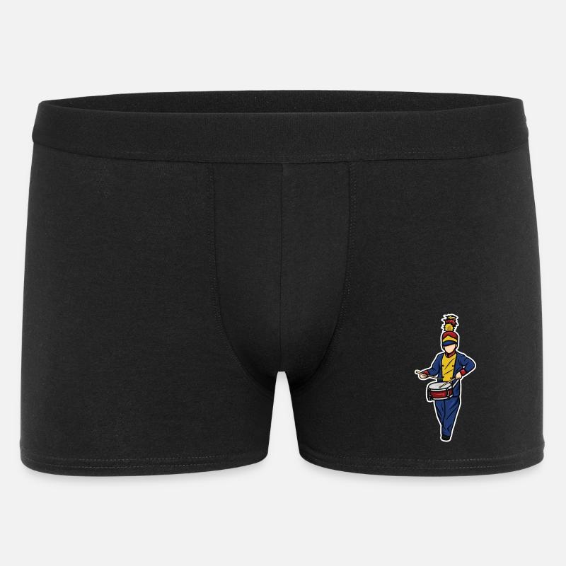 Trommler Junge - Männer Boxer Shorts - Schwarz