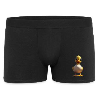 Personnage de canard de dessin animé excentrique - Boxer Homme - noir - Devant