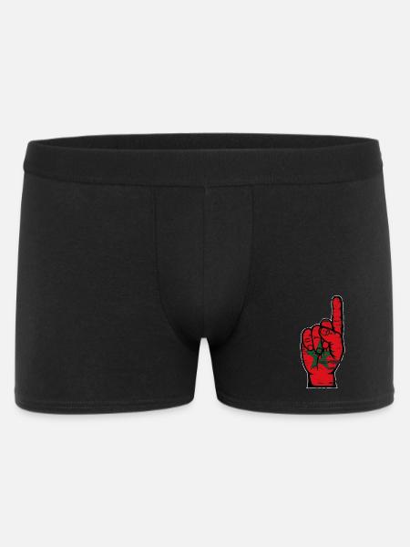 Drapeau marocain numéro 1 utilisé - Boxer Homme - noir