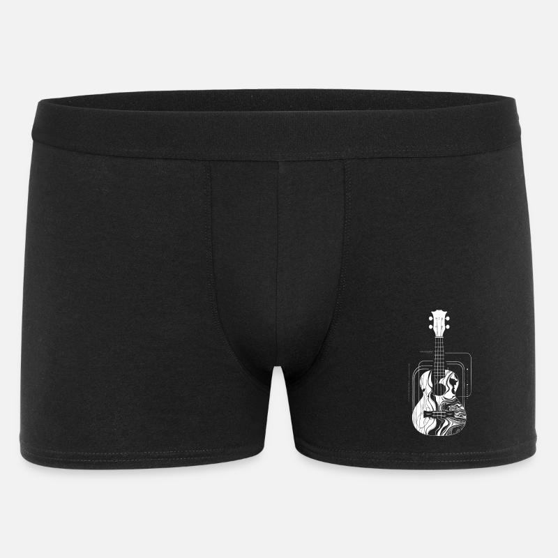 Ukulele Zeichnung - Männer Boxer Shorts - Schwarz