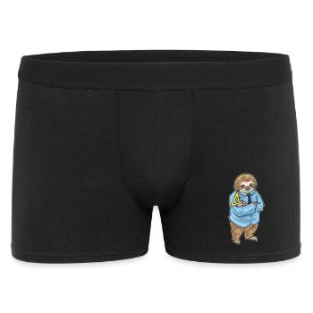 Faultier Mathe Lehrer Schule - Männer Boxer Shorts - Schwarz - Vorne