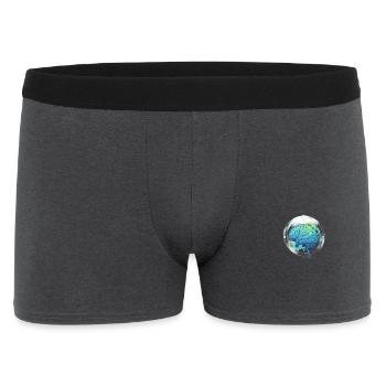 Blue-Green Brain: Harmony & Mental Vitality - Men's Boxer Shorts - charcoal grey - Front